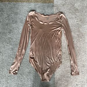 Real bodysuit with long sleeves